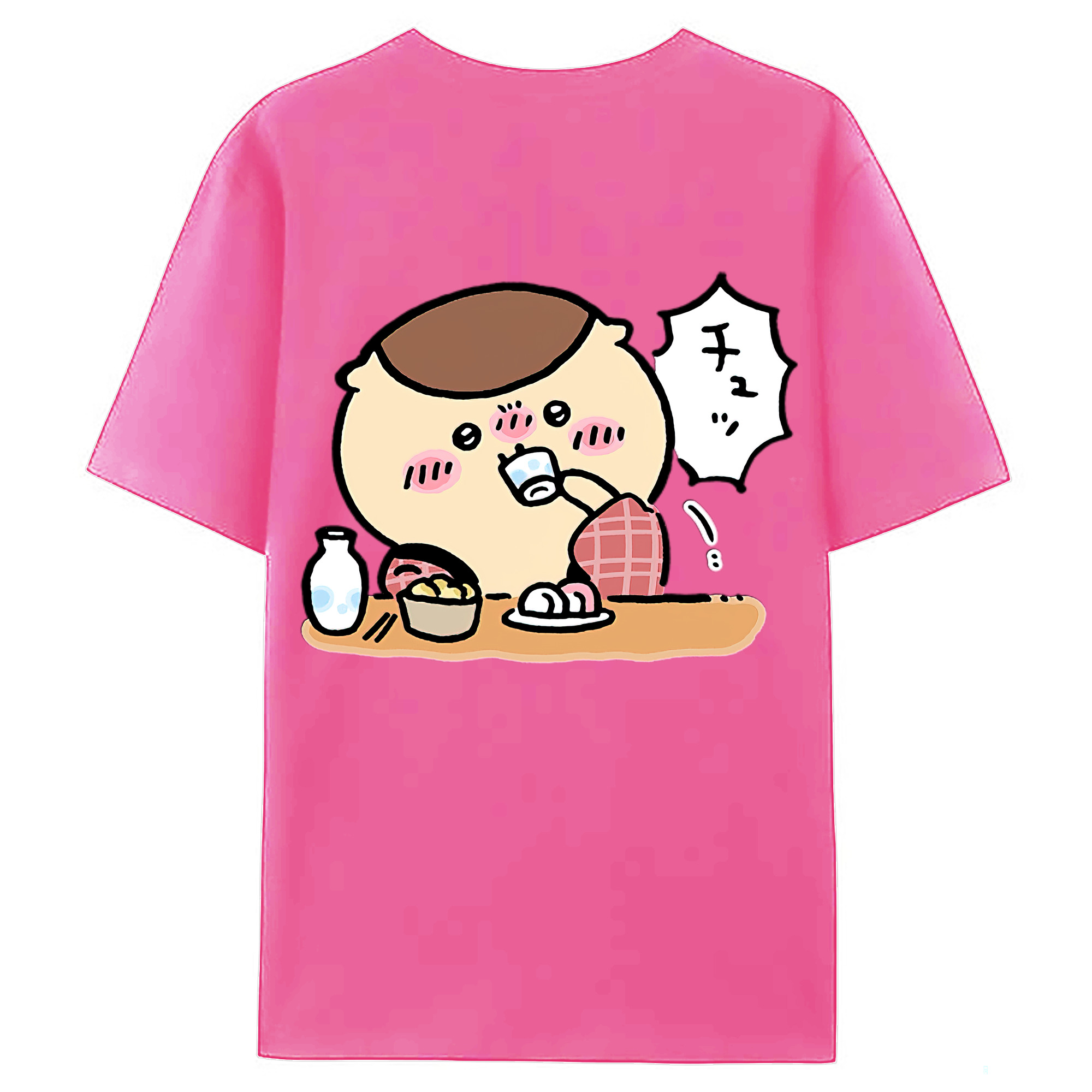 （画像用） ちいかわ くりまんじゅう Chii-kawa kuri manjū レディース半袖Tシャツ(バックプリント)